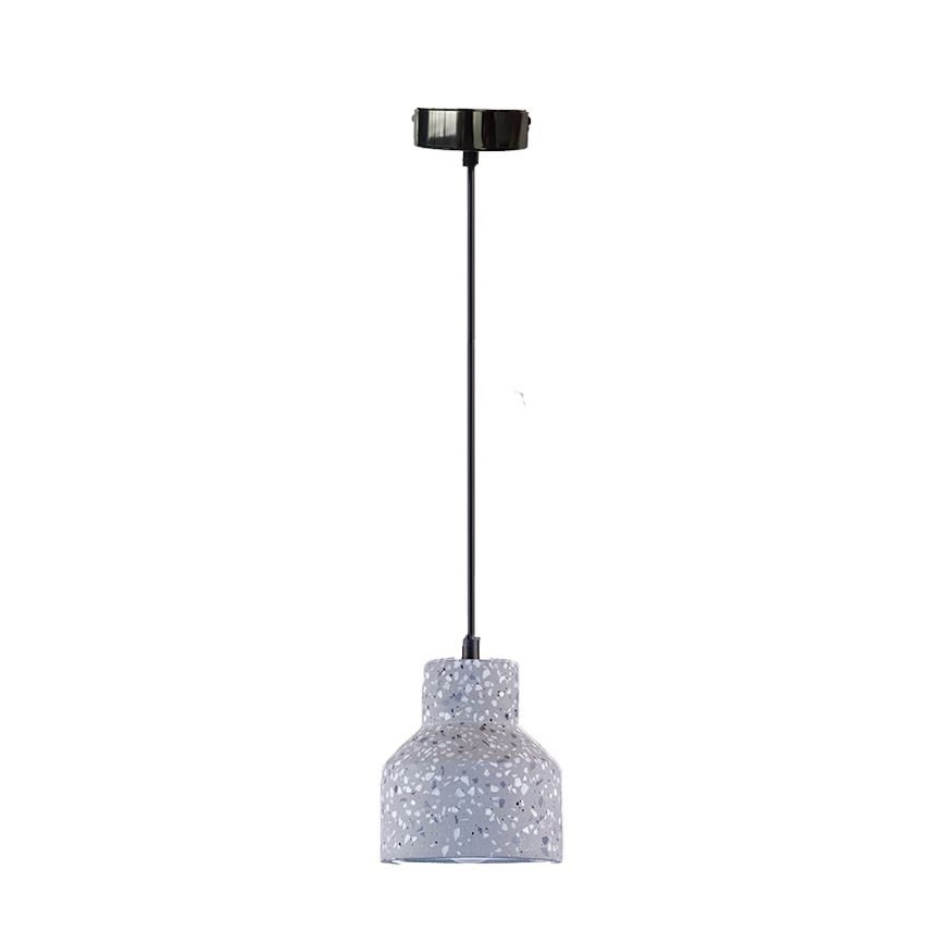 Hanglamp aan een koord TERRAZZO 1xE27/60W/230V diameter 12 cm grijs