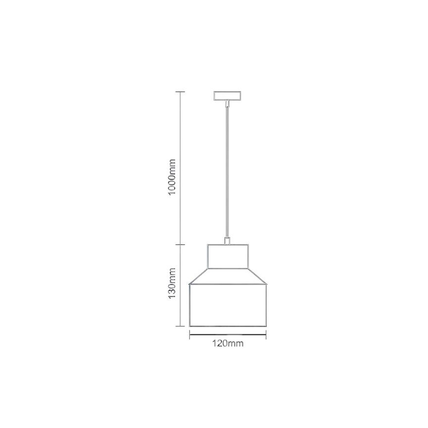 Hanglamp aan een koord TERRAZZO 1xE27/60W/230V diameter 12 cm grijs
