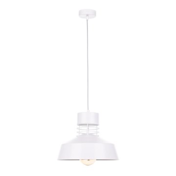 Hanglamp aan een koord TITANIUM 1xE27/60W/230V wit