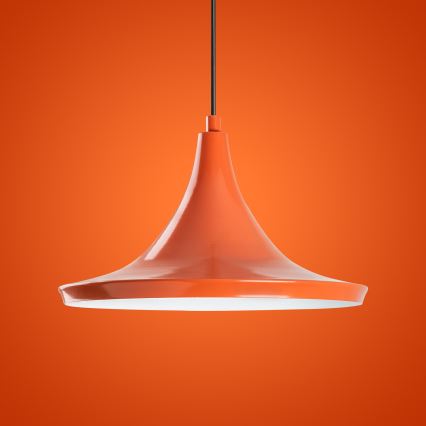 Hanglamp aan een koord TOM 1xE27/40W/230V oranje