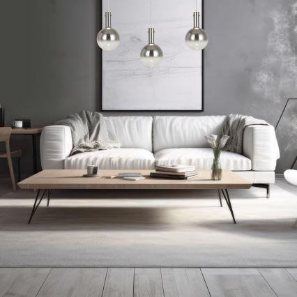 Hanglamp aan een koord TORONTO 1xGU10/8W/230V glanzend chroom