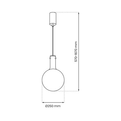 Hanglamp aan een koord TORONTO 1xGU10/8W/230V chroom