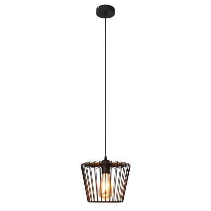 Hanglamp aan een koord TORRI 1xE27/15W/230V diameter 23 cm zwart