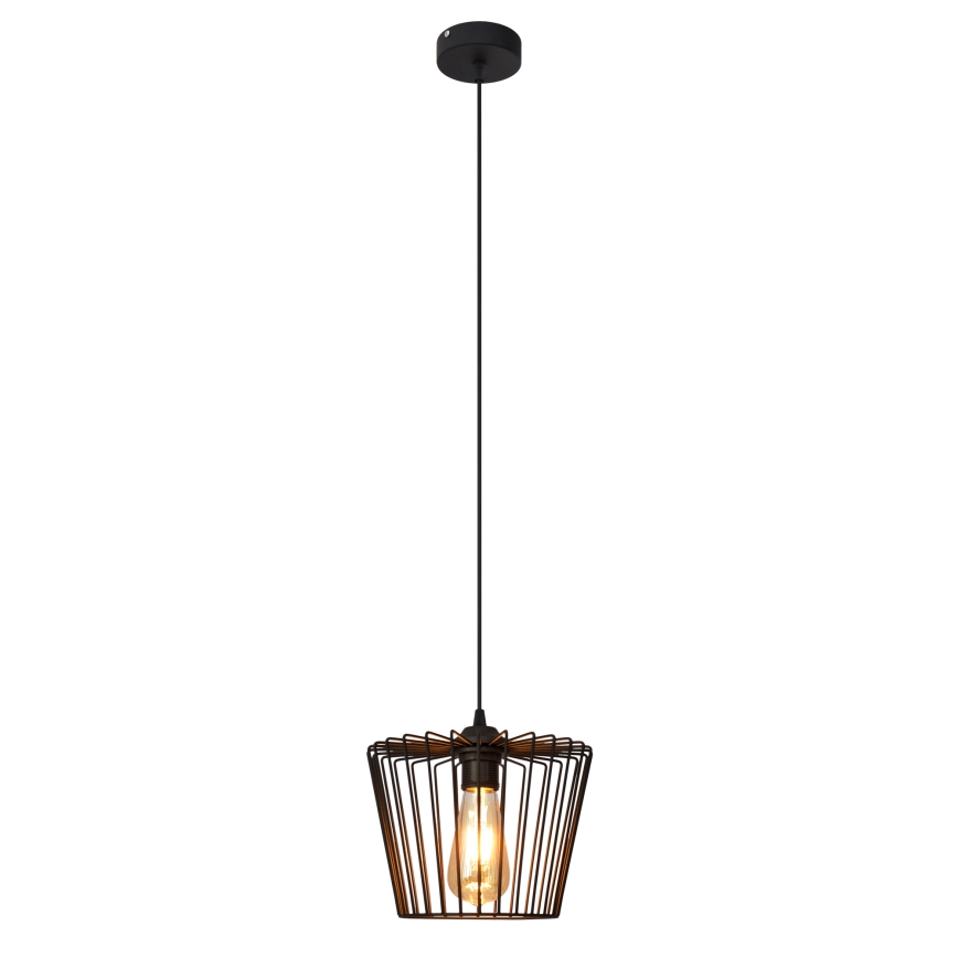 Hanglamp aan een koord TORRI 1xE27/15W/230V diameter 23 cm zwart