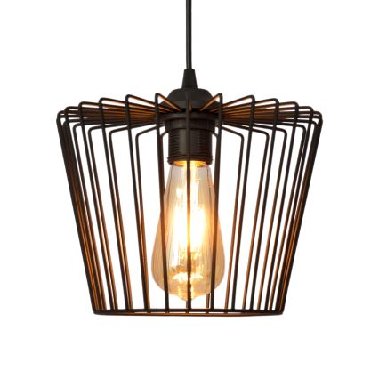 Hanglamp aan een koord TORRI 1xE27/15W/230V diameter 23 cm zwart
