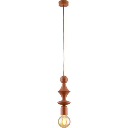 Hanglamp aan een koord TOWER 1xE27/15W/230V baksteen