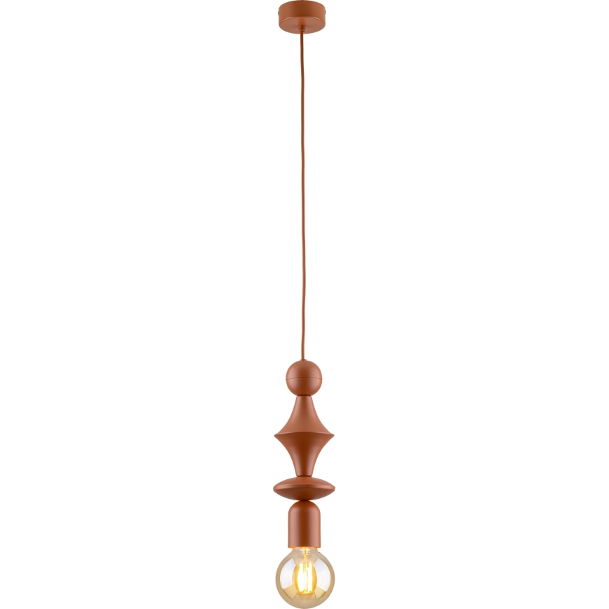 Hanglamp aan een koord TOWER 1xE27/15W/230V baksteen