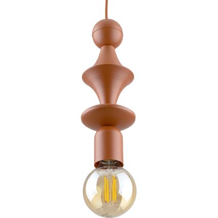 Hanglamp aan een koord TOWER 1xE27/15W/230V baksteen