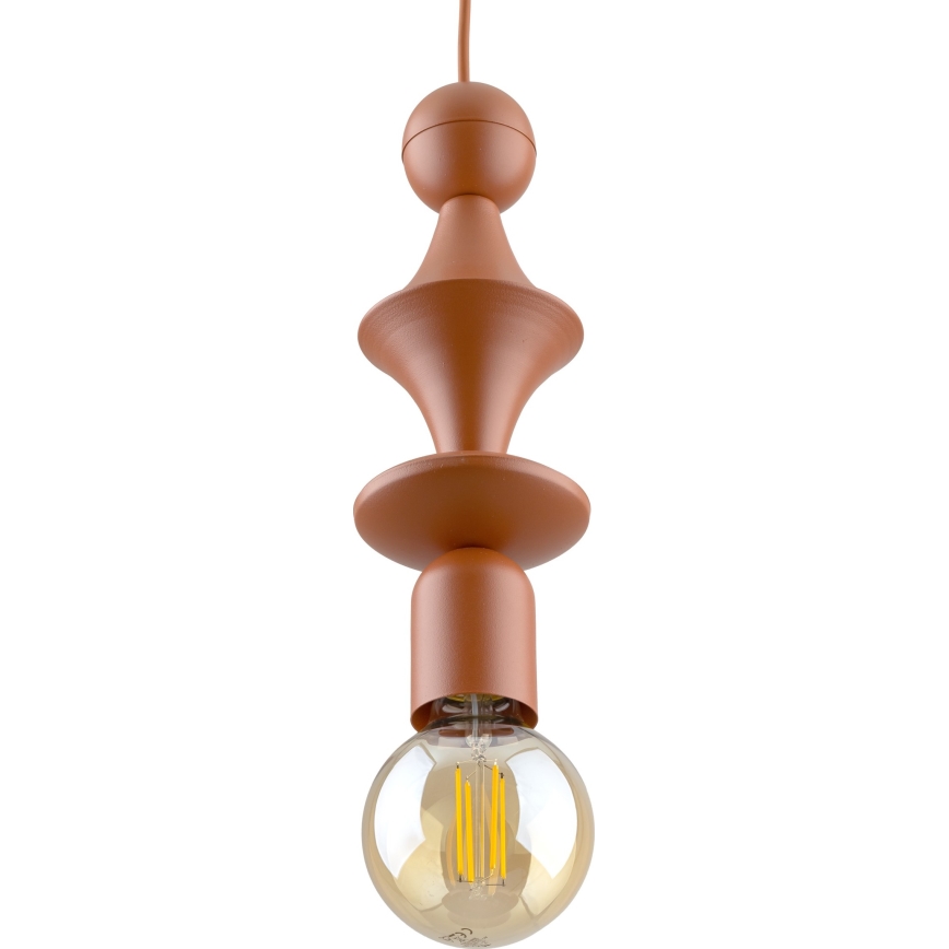 Hanglamp aan een koord TOWER 1xE27/15W/230V baksteen