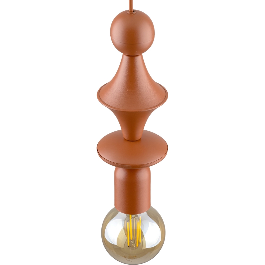 Hanglamp aan een koord TOWER 1xE27/15W/230V baksteen