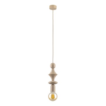 Hanglamp aan een koord TOWER 1xE27/15W/230V beige