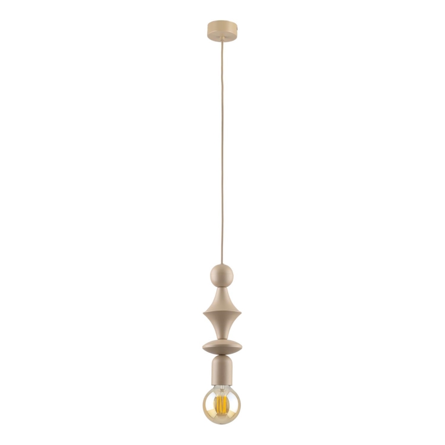 Hanglamp aan een koord TOWER 1xE27/15W/230V beige