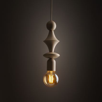 Hanglamp aan een koord TOWER 1xE27/15W/230V beige