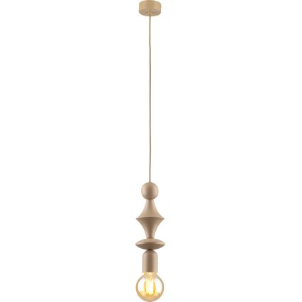 Hanglamp aan een koord TOWER 1xE27/15W/230V beige