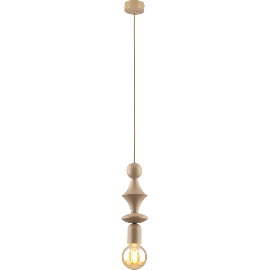 Hanglamp aan een koord TOWER 1xE27/15W/230V beige