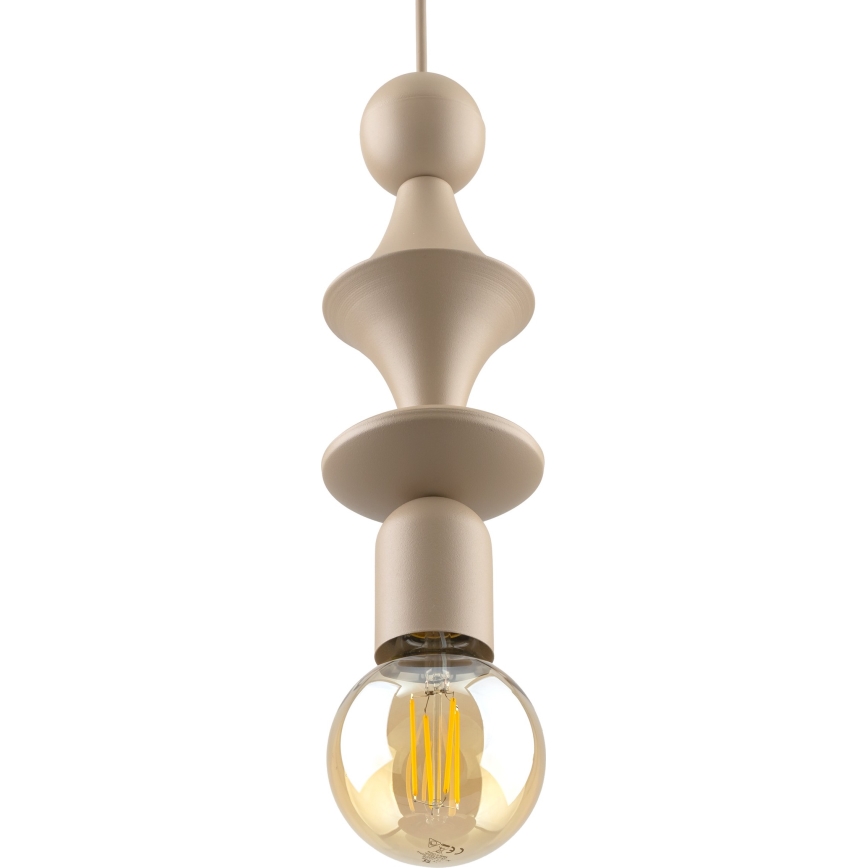 Hanglamp aan een koord TOWER 1xE27/15W/230V beige