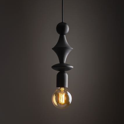 Hanglamp aan een koord TOWER 1xE27/15W/230V zwart