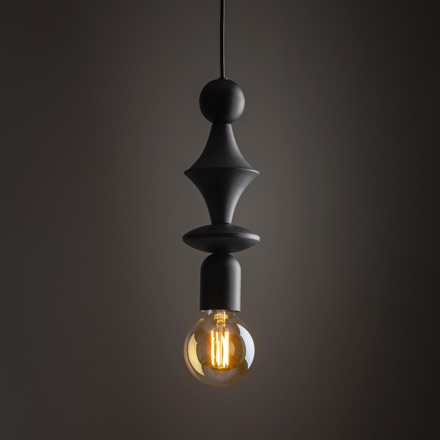 Hanglamp aan een koord TOWER 1xE27/15W/230V zwart