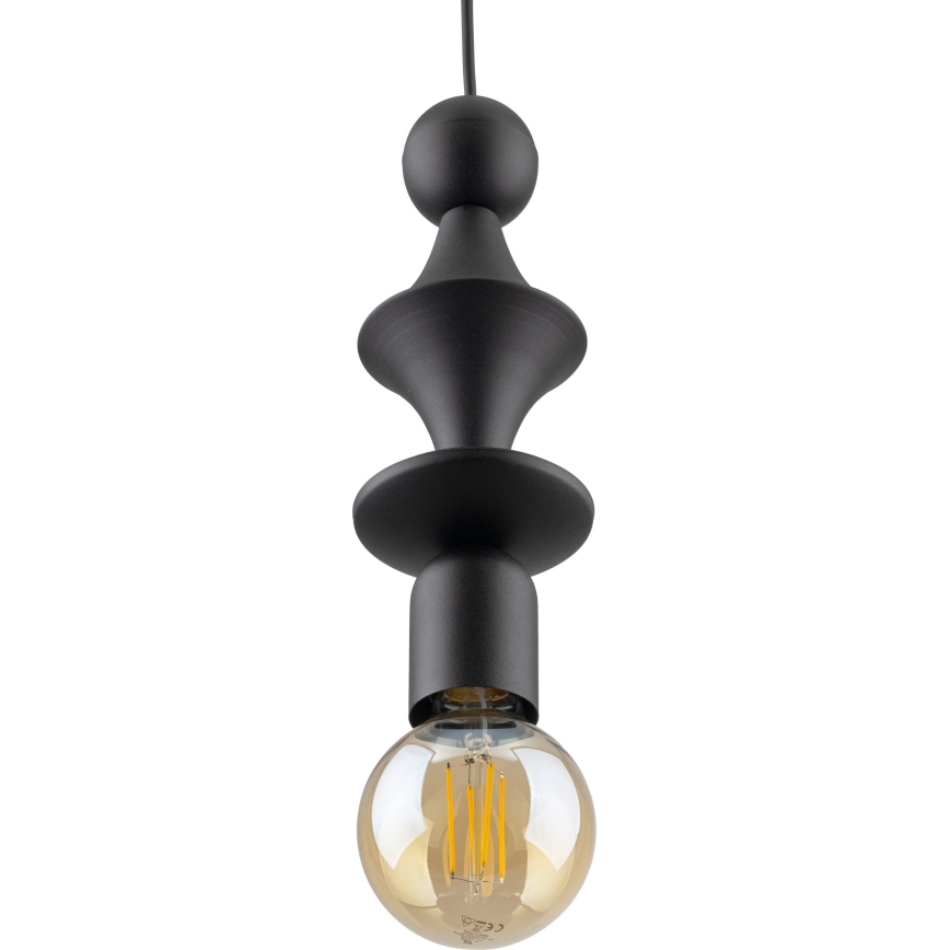 Hanglamp aan een koord TOWER 1xE27/15W/230V zwart
