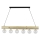 Hanglamp aan een koord TRABO 6xE27/60W/230V grenen