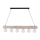 Hanglamp aan een koord TRABO 6xE27/60W/230V grenen