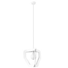 Hanglamp aan een koord TRES 1xE27/60W/230V wit