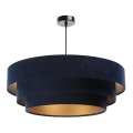 Hanglamp aan een koord TRINITI 1xE27/60W/230V blauw/geel