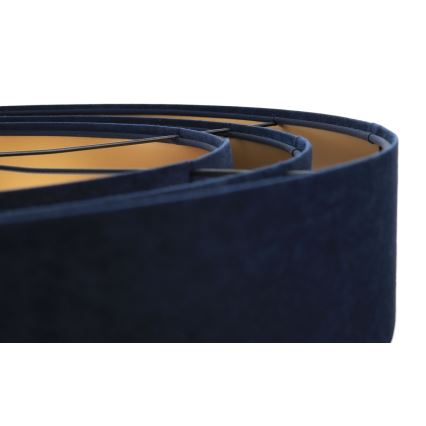 Hanglamp aan een koord TRINITI 1xE27/60W/230V blauw/geel
