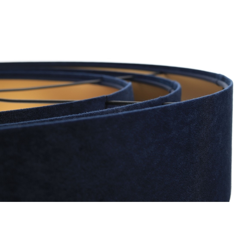 Hanglamp aan een koord TRINITI 1xE27/60W/230V blauw/geel