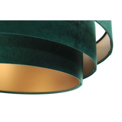 Hanglamp aan een koord TRINITI 1xE27/60W/230V groen/goud