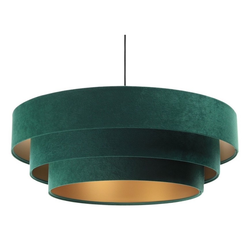 Hanglamp aan een koord TRINITI 1xE27/60W/230V groen/goud