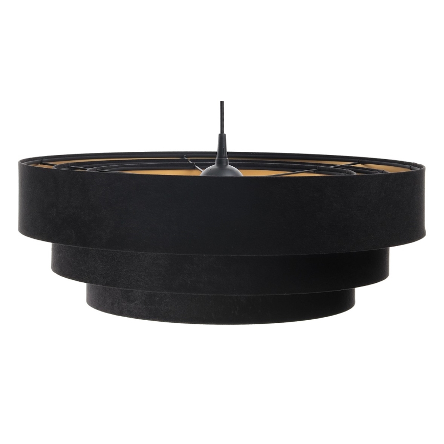 Hanglamp aan een koord TRINITI 1xE27/60W/230V zwart/goud