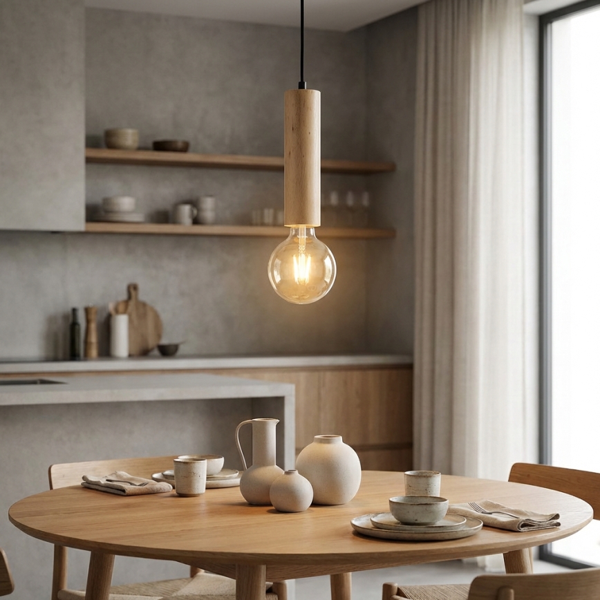Hanglamp aan een koord TRONCO 1xE27/40W/230V