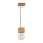 Hanglamp aan een koord TRONGO 1xE27/60W/230V eiken