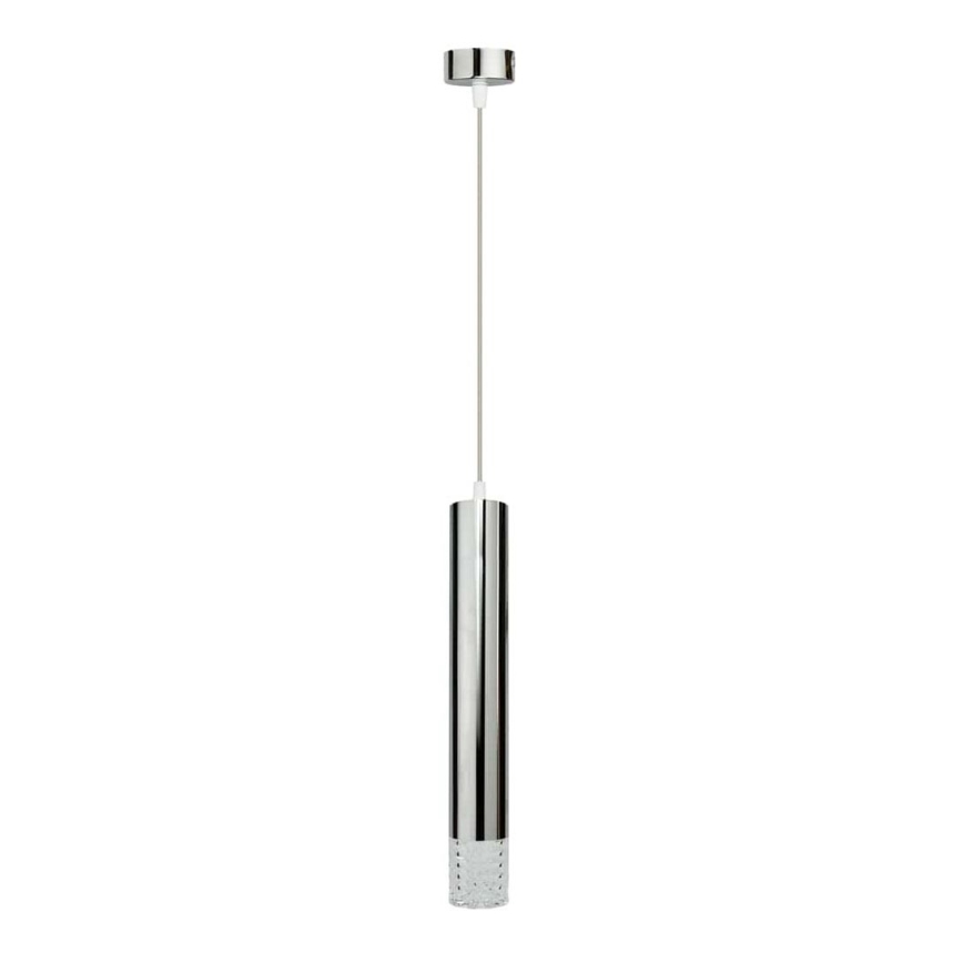 Hanglamp aan een koord TUBI 1xGU10/8W/230V glanzend chroom