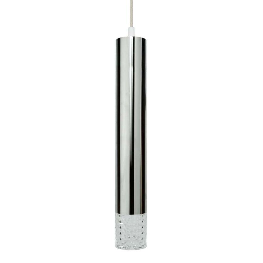 Hanglamp aan een koord TUBI 1xGU10/8W/230V glanzend chroom