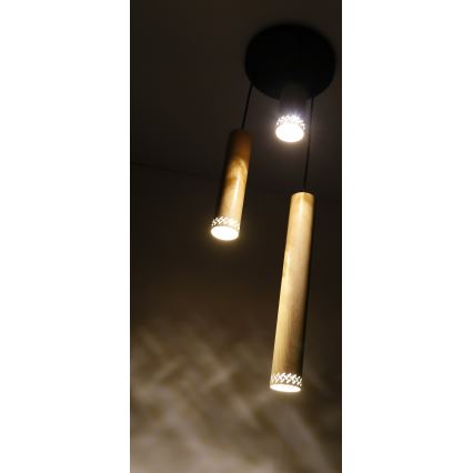 Hanglamp aan een koord TUBO 3xGU10/25W/230V