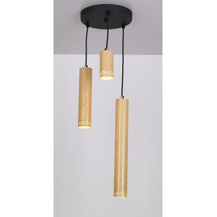 Hanglamp aan een koord TUBO 3xGU10/25W/230V