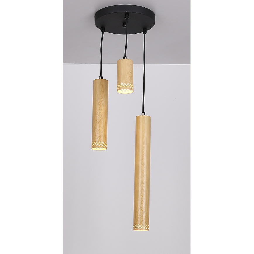 Hanglamp aan een koord TUBO 3xGU10/25W/230V