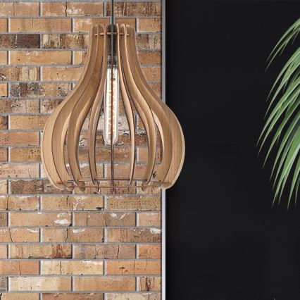 Hanglamp aan een koord TUCCI 1xE27/60W/230V diameter 29 cm eiken