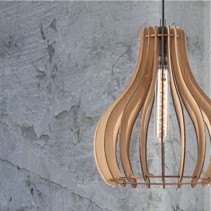 Hanglamp aan een koord TUCCI 1xE27/60W/230V diameter 29 cm eiken