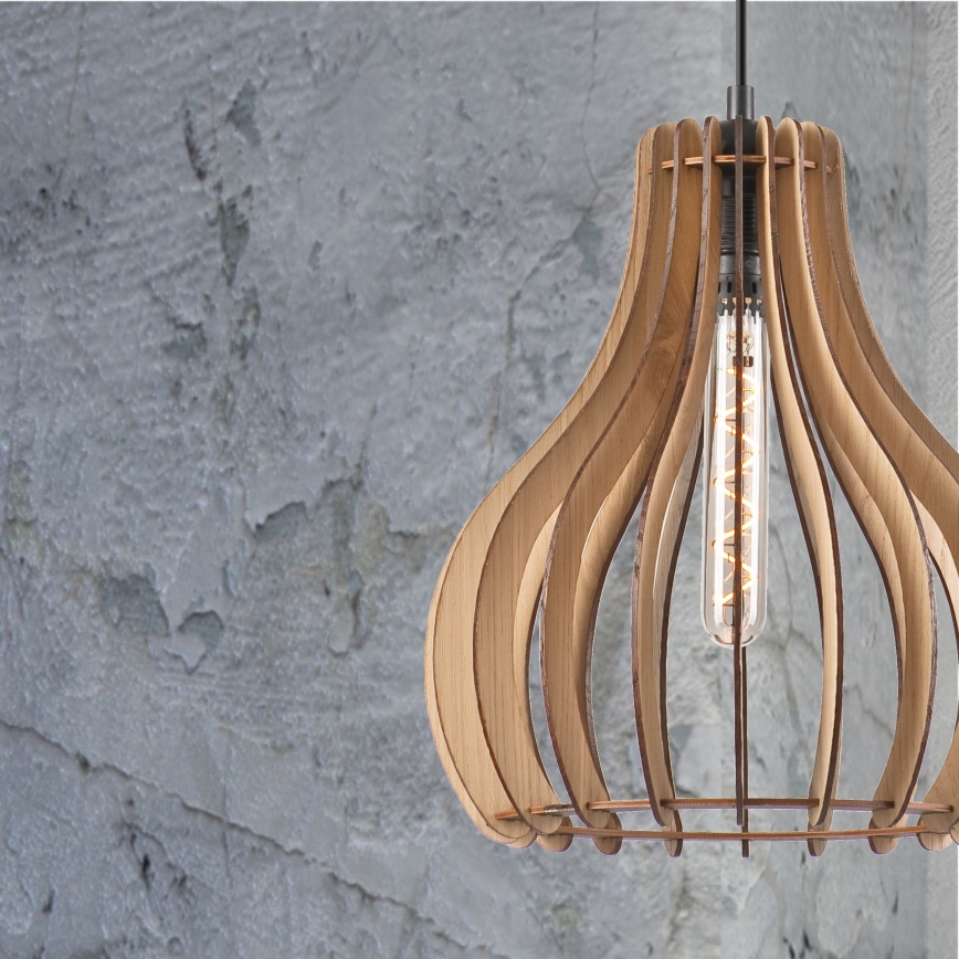Hanglamp aan een koord TUCCI 1xE27/60W/230V diameter 29 cm eiken