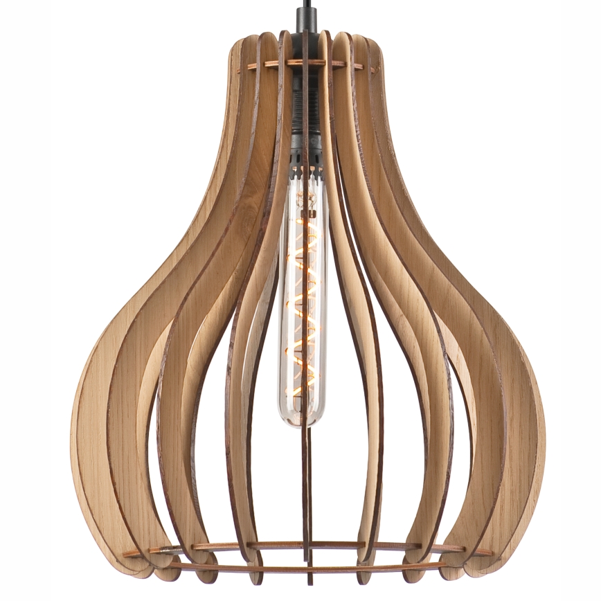 Hanglamp aan een koord TUCCI 1xE27/60W/230V diameter 29 cm eiken