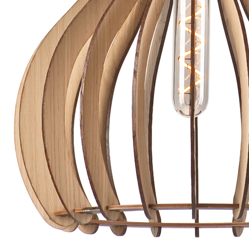 Hanglamp aan een koord TUCCI 1xE27/60W/230V diameter 29 cm eiken