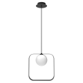 Hanglamp aan een koord TULA 1xG9/28W/230V hoekig zwart
