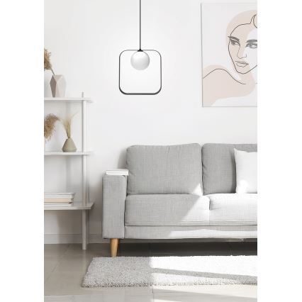 Hanglamp aan een koord TULA 1xG9/28W/230V hoekig zwart