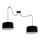 Hanglamp aan een koord TUZ 2xE27/60W/230V spin