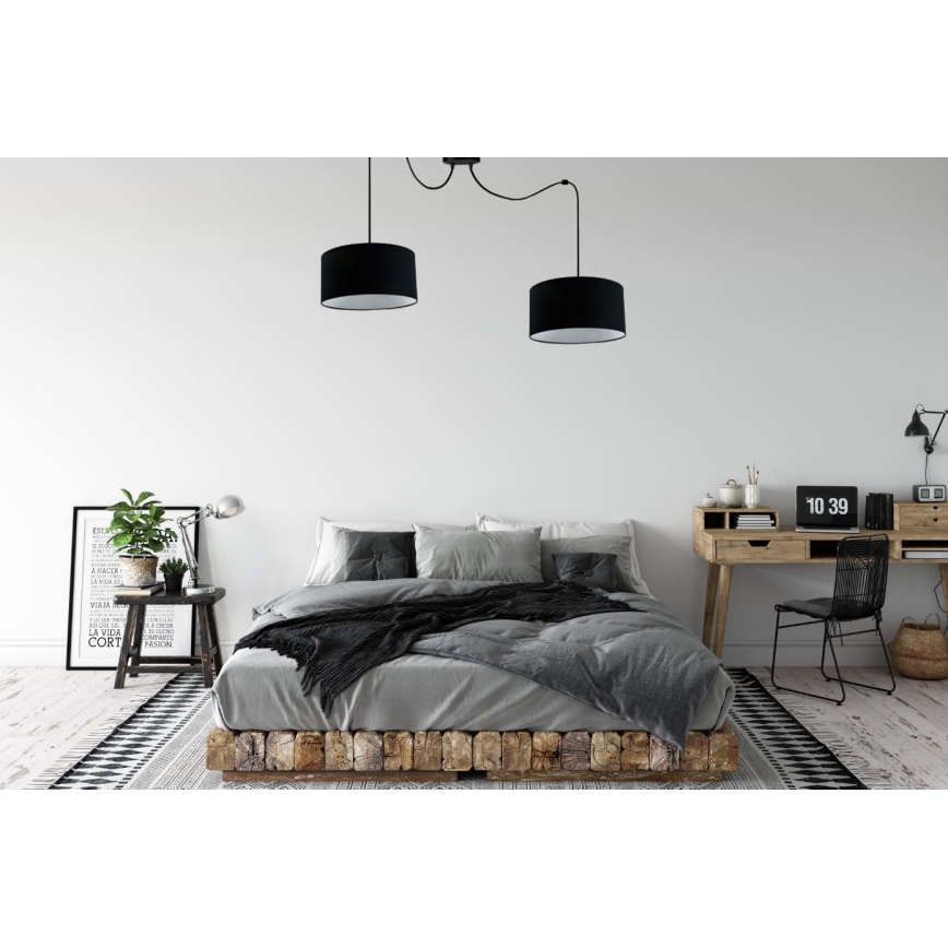 Hanglamp aan een koord TUZ 2xE27/60W/230V spin
