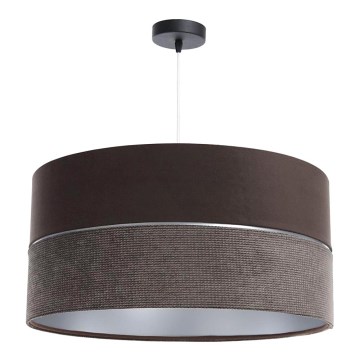 Hanglamp aan een koord TWIST 1xE27/60W/230V bruin/zilver