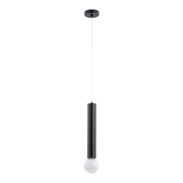 Hanglamp aan een koord TWISTER 1xE27/60W/230V zwart